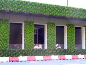 green wall